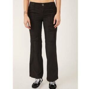 FREE PEOPLE THE THING IS LOW RISE COTTON UTILITY PANTS SIZE 4 BRAND NEW